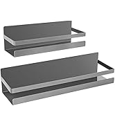Uten Magnetic Spice Rack for Refrigerator, 2 Pack Strong Magnetic Shelf, Magnetic Shelf Moveable ...