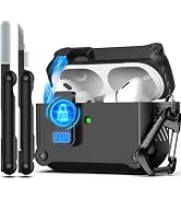 RFUNGUANGO AirPods Pro 2nd/1st Generation Case Cover with Secure Lock Clip,Automatic Pop-up Case ...