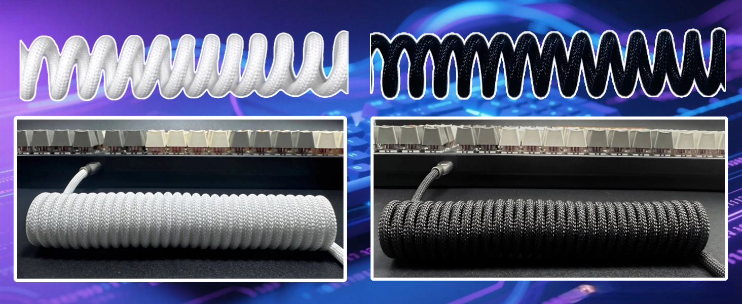 Coiled Keyboard Cable