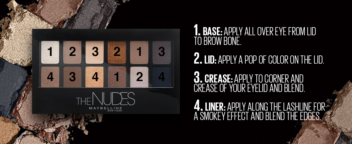 how to apply - base, lid, crease, liner