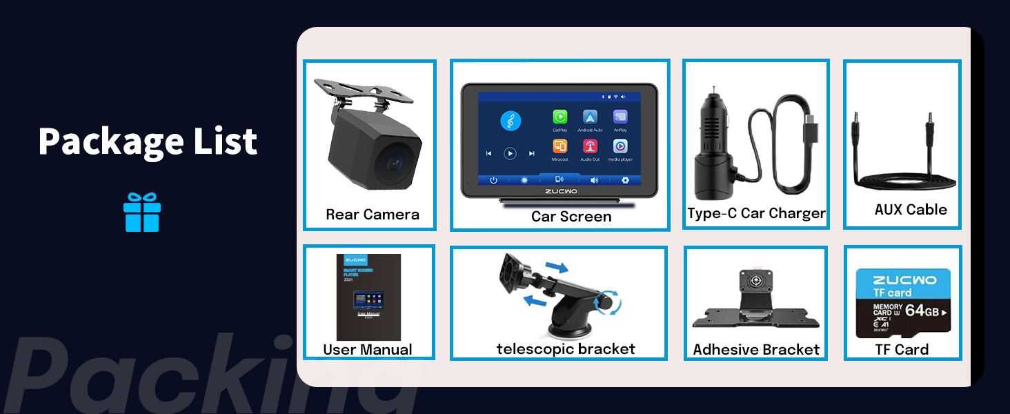 wireless carploay screen