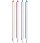 Kaco FIRST Gel Pens Cute Stationery Black Ink, 0.7 mm Medium Point, Aesthetic Cute Star Pens for ...