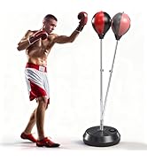 Punching Bag with Stand, Boxing Bag for Adults - Height Adjustable - Speed Bag for Training, Boxi...