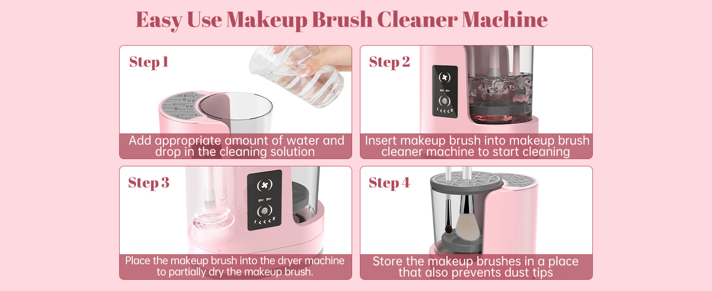 acrylic brush cleaner make up brush cleaner cleanser machine makeup accessories vanity essentials