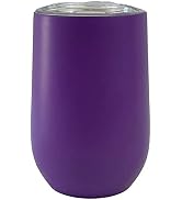 Happy Hour 16 oz Double Wall Insulated Stainless Steel Tumbler - Purple