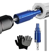 MVRPOWER Broken Pipe &amp; Valve Extractor Tool with Assist Rod, Glove for Electric Drill (1/2" 3/4" 1")