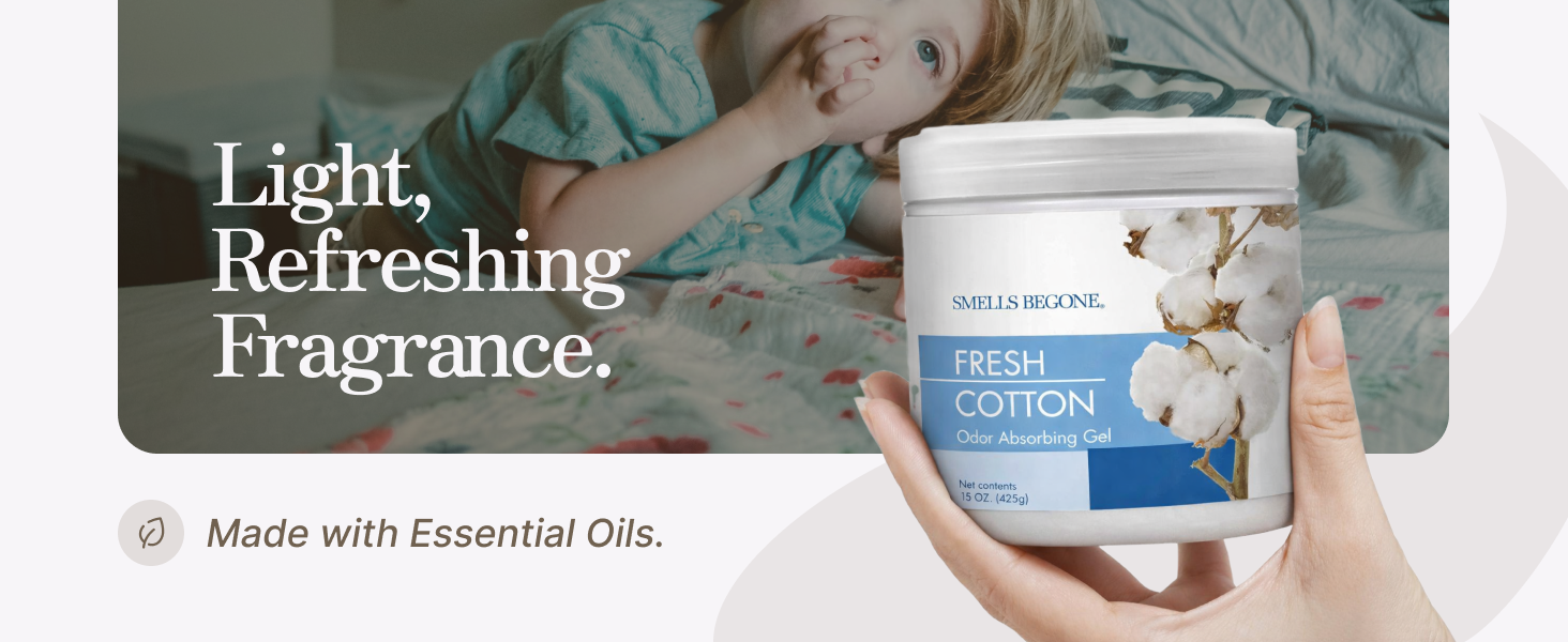 light, refreshing fragrance from essential oils