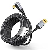 20FT Link Cable for Meta/Oculus Quest 3/2/Pro, Pico 4, and PC/Steam VR - [High-Speed 5Gbps Data T...