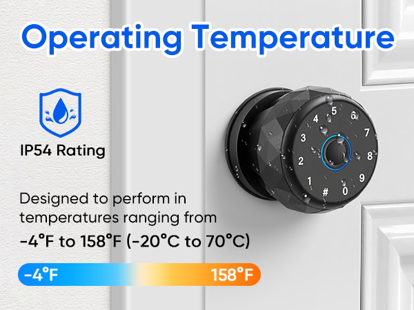 Smart Door Knob Fingerprint Door Lock