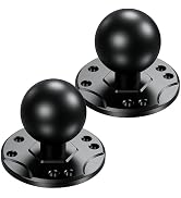 BRCOVAN 2 PCS, 1.5'' Ball Mount Base with Aluminum Alloy AMPS Hole Round Plate &amp; 1.5'' TPU Ball A...