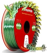 RepRapper Triple Color Filament, Tricolor Coextrusion PLA Filament, Shiny PLA Filament 1.75mm for...