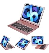 LENRICH iPad pro 12.9 Keyboard case 2017 2nd 2015 1st Generation,360 Rotatable Wireless Keyboard ...