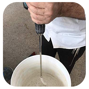 Edward Tools Paint and Mud Mixer for drill in 1 to 5 gallon buckets - Fits all standard drills
