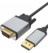 Foboiu DisplayPort to VGA 3 Feet Cable, DP Display Port to VGA Adapter Male to Male Monitor Cable...