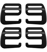 ZDRU Aluminium Alloy G-Hook Wave Buckles, Outdoor Webbing Buckle Clips, Adjustable Backpack Buckl...