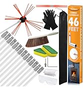 Sealegend 46 Feet Chimney Cleaning Kit Chimney Brush, Chimney Sweep Kit and Chimney Cleaning Logs...