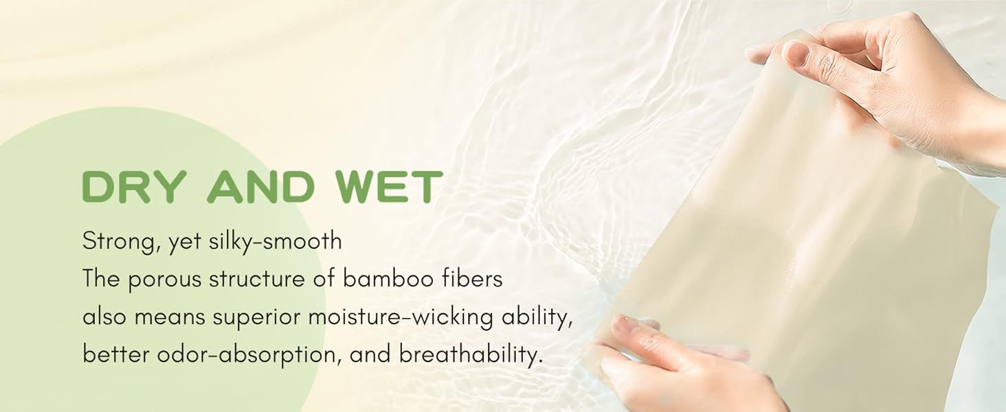 PoeticEHome Bamboo Baby Dry Wipes disposable face towels