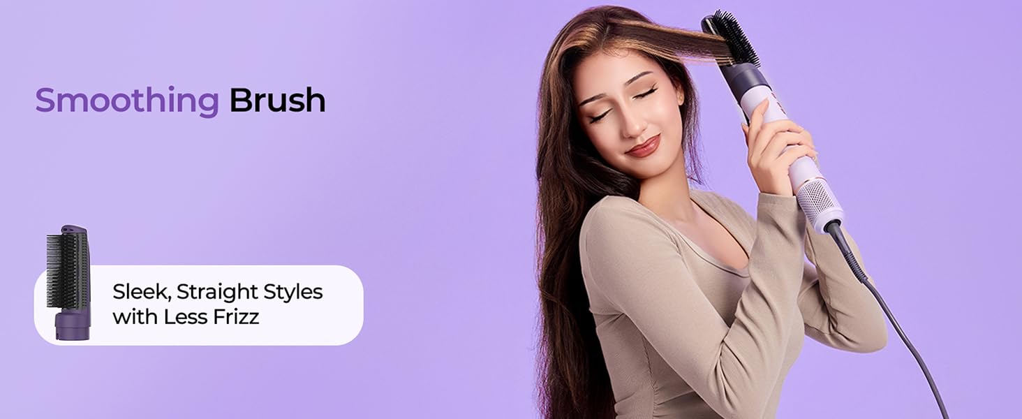 Smoothing Brush Sleek, Straight Styles with Less Frizz