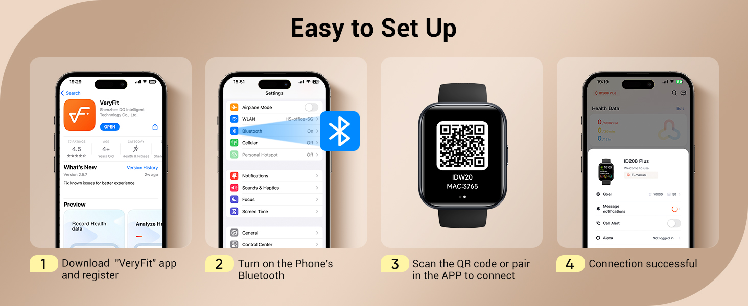 Smart watches for women Android and iPhone compatible smart watches for men