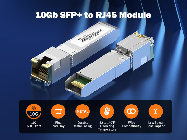 10gb sfp+ to rj45 module transceiver_