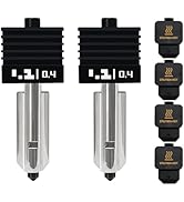 RugooSpink 2PCS 0.4MM Hotend for H2D Hotend Replacement Upgrade Extruder High Quality Hardened St...