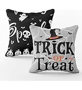 OHOME Halloween Decorations - Halloween Pillow Covers 18x18 | Halloween Decor Indoor Outdoor - Sk...