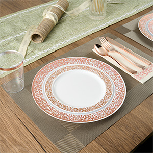 Rose gold plates