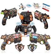 VATOS Rechargeable Infrared Laser Tag Set with Projector, 2 Players Toy Gun of Projector with Dig...