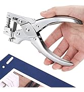 Badge Hole Punch,Slot Punch 15MM x 3MM Hole Rectangle Hole Punch for ID Cards,Hand Held,No Burrs ...