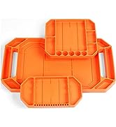 HORUSDY 3PC Large Non-Slip Flexible Tool Tray | Tool Organizer | Tool Storage | Tool Holder | Too...