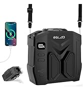 ELZO Waist Fan Portable, 10000mAh Clip on Belt Personal Fan, 5 Speed 16000RPM Max 41H Working Tim...