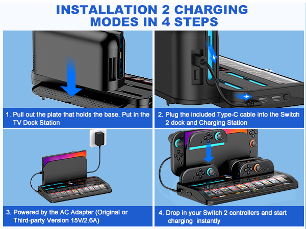 switch 2 charging station