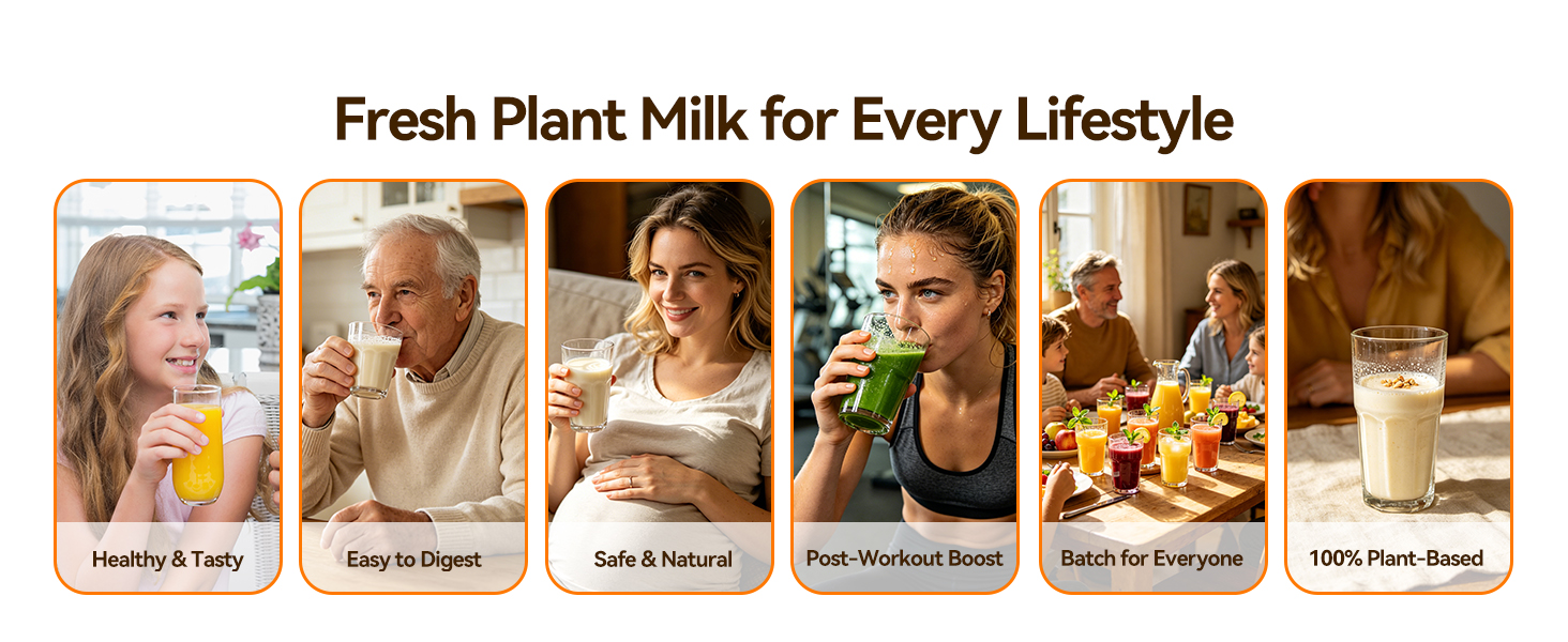 Healthy plant milk for all ages