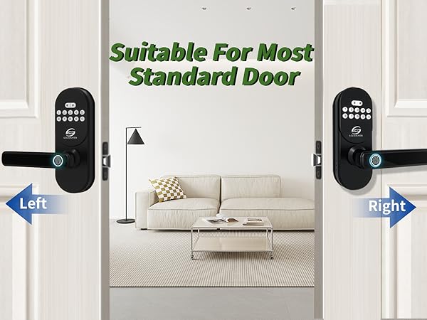 fingerprint keyless entry door lock