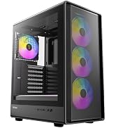 Antec P6 Neo ARGB, 4 PWM ARGB Fans Included, 240 mm Top Radiator Support, Type-C 3.2 Gen 2, Tool-...