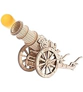 ROKR 3D Wooden Puzzles Model Building Kits Cannon Toys - DIY Wooden Catapult Toys for Kids STEM E...