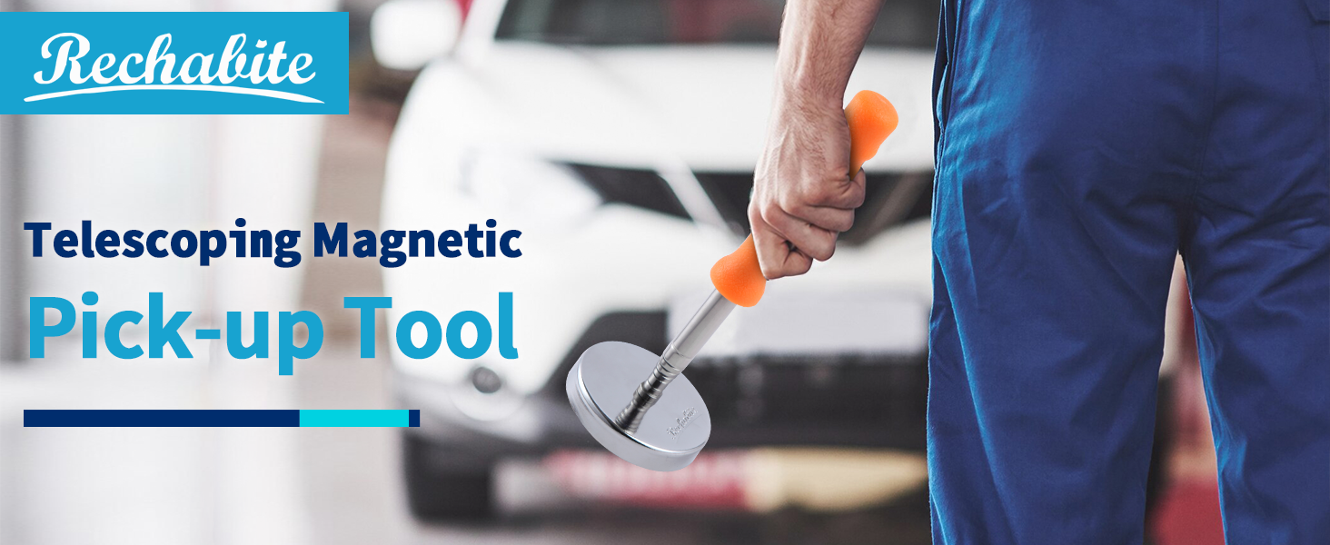 Telescoping Magnetic Sweeper Pickup Tool
