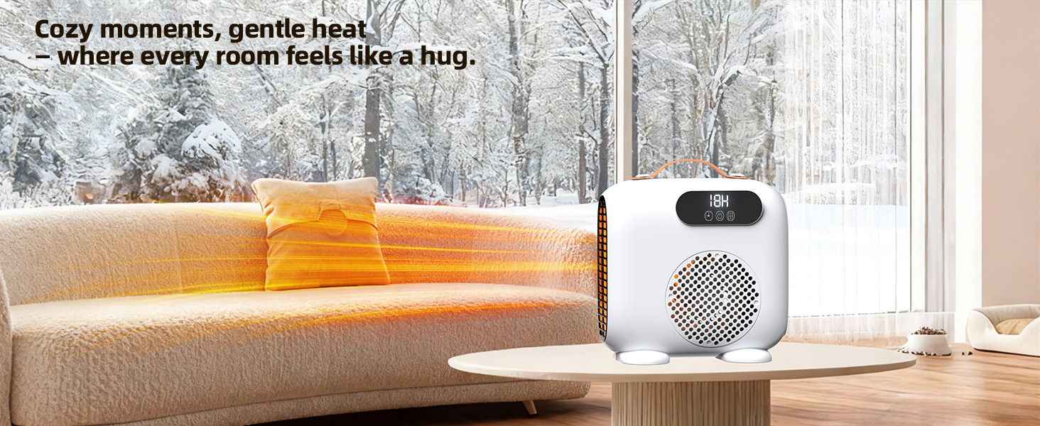 White small space heater