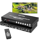 MT-VIKI 4K@60Hz HDMI+DP Video Wall Controller 2X2, Support 90°/ 180° /270° Rotate, Support Resolu...