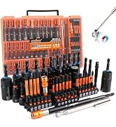 Upgraded 79-Piece Magnetic Impact Nut Driver Set, Metric &amp; SAE with 3LB Magnetic Pickup Tool, Soc...