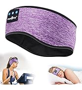 MUSICOZY Bluetooth 5.2 Headband Sleep Headphones Headband Headphones Sports Wireless Music Earpho...