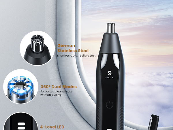 electric nose hair trimmer eye brow trimmer for men nasal hair cutter ear and nose trimmer