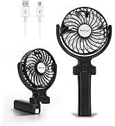 BEESTAR 4 Inch handheld fan,Foldable Mini Desk Fan,Battery Operated Fan, desk fans small quiet,Us...