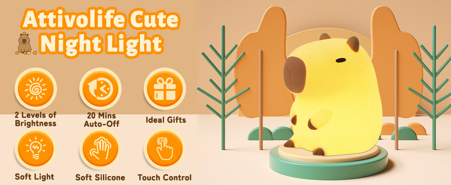 Capybara Night Light