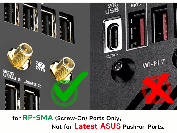 wifi antenna for rpsma asus pc motherboard