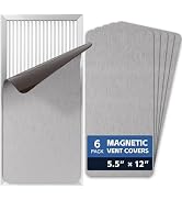6 Pack Magnetic Vent Covers 5.5"x12", Magnet Cover for Home Floor Wall Ceiling RV Registers Air V...