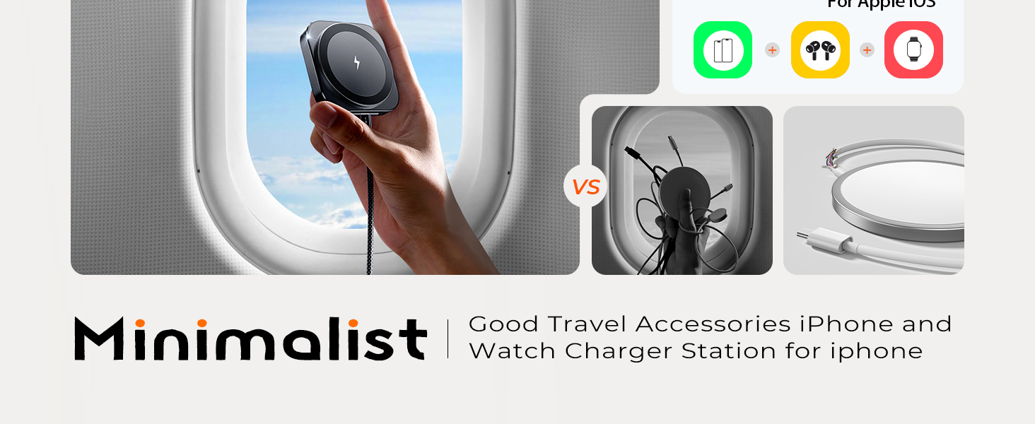 phone and watch charger station for iphone