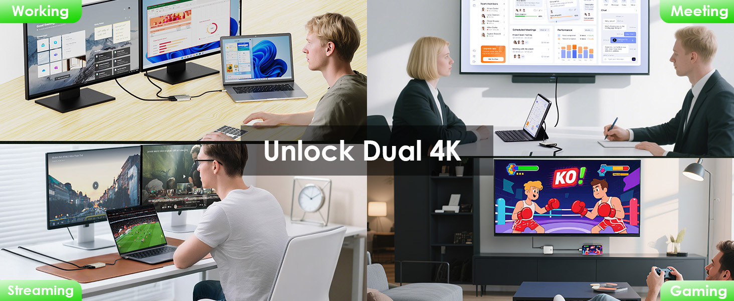 usb-c to dual hdmi adapter