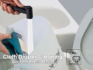 handheld bidet sprayer cloth diaper cleaning quick rinse before washing