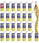 24 Pack Fly Strips Ribbon Sticky Indoor Outdoor Hanging, Fruit Fly Traps Outdoor Fly Paper Indoor...